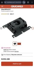 Chief RPAU Inverted LCD/DLP Projector Ceiling...