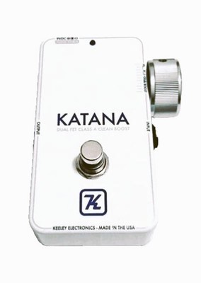 Keeley Katana Clean Boost  Throwback White  Edition Guitar Effect Pedal