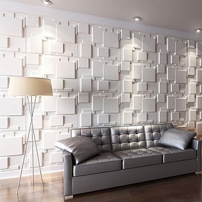 3D Wall Panels Home Decor White PVC Modern Home Reno Art Accent Wall New