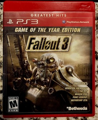 Fallout 3 GOTY Edition (Sony PlayStation 3 PS3, 2009) Tested & Working,FAST SHIP