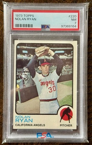 1973 Topps #220 Nolan Ryan Angels HOF PSA 7 NM