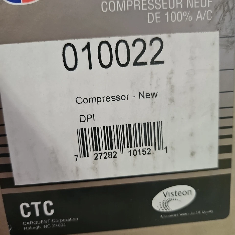 NEW A/C Compressor Ford F250 F350 F450 03-07 Super Duty 6.0L 5.4L 6.8L 010022 - Image 2 of 3