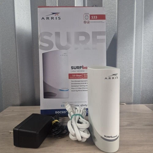 ARRIS Surfboard S33 v2 DOCSIS 3.1 Modem 2.5Gbps Xfinity Comcast Cox Spectrum
