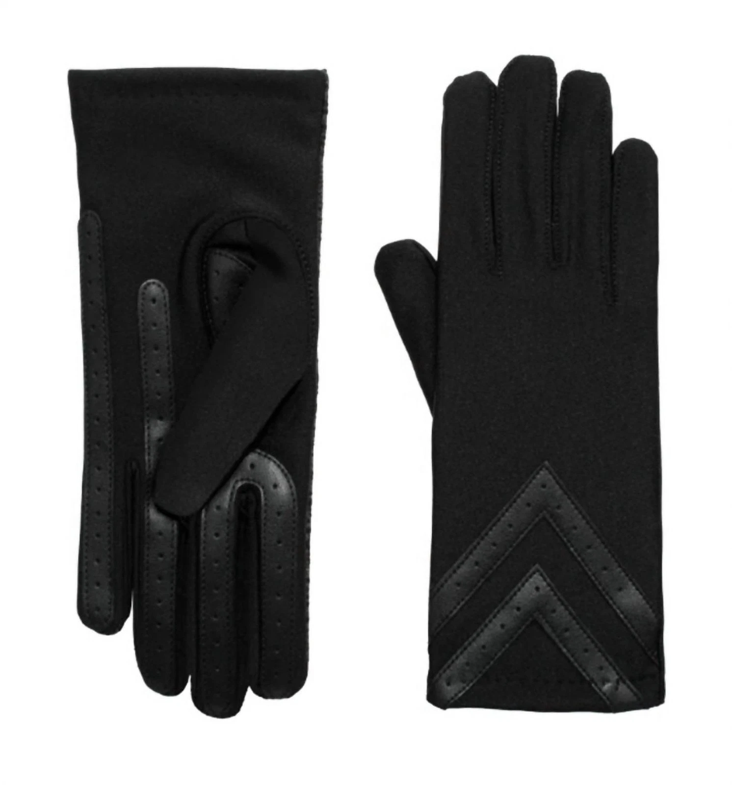 Isotoner Women's Smartdri Smartouch 3 Button Length Chevron Gloves Black
Opens in a new window or ta