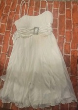 City Studio Womens Dress Sz Medium Ivory Tulle
