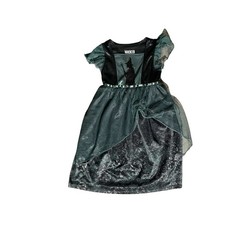 Wicked Elphaba Costume Dress Paul Tazewell Green Black Girls XS 4/5