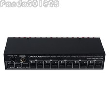 2 IN 6 OUT Amplifier Speaker Switcher Amplifier Speaker Selector w/ 6.35mm Jack