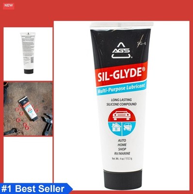 Multipurpose Lubricant 4oz Tube Silicone Grease for Rubber Metal Plastic Glass