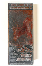 Vintage Movie Block Printing Letterpress Plates COURT MARTIAL 1959