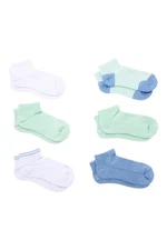 Copper Life 6-pack Bamboo Compression Ankle Socks Minty Fresh