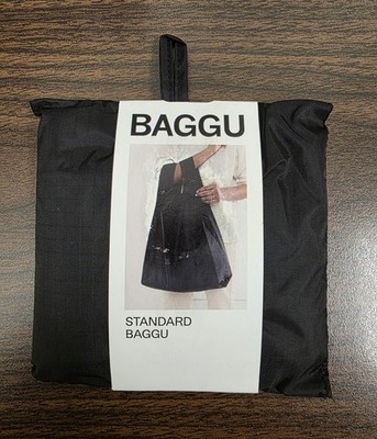 Baggu Black Standard Reusable Tote. Solid Black. NEW WITH TAG.