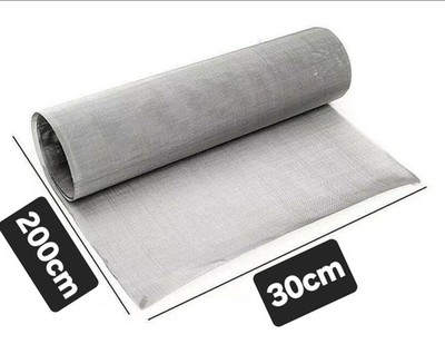 Edelstahl Feindrahtgeflecht Filtergeflecht Modellierdrahtgeflecht 200 cm x 30 cm Neu