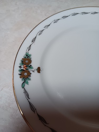 TK Thuny Czechoslovakia Bone China Bread Plate 6" REPLACEMENT HTF - Picture 2 of 4