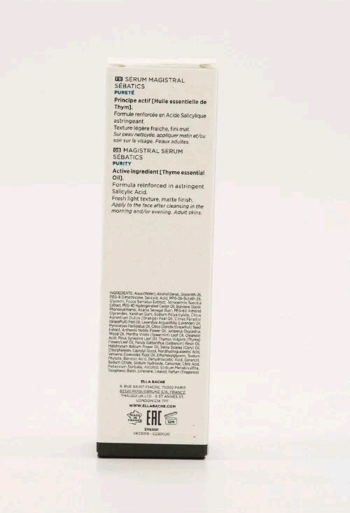Ella Bache Magistral сыворотка Sebatics 30 мл жирная и проблемная кожа лечение новая в упаковке - Изображение 3 из 3
