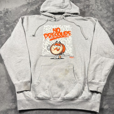 #ad Independent Trading Co. Hoodie Mens XL Gray Logic No Pressure Graffiti Graphic $19.99