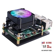 Low-Profile CPU Cooler with RGB PWM Fan  Aluminum Heatsink for Black