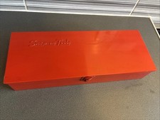 Snap On Tools KRA- 104 Red Heavy Steel Tool Box Storage Tin 14" x 5 1/4"