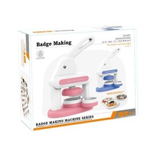 Manual 3-in-1 Badge Maker ? DIY Button Pin & Fridge Magnet Toy for Children 