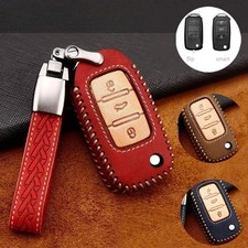 Genuine Leather Car Key Fob Cover Case Bag For Vw Golf Gti R32 Jetta Polo Beetle Genuine Leather Car Key Fob Cover Case Bag For Vw Golf Gti R32 Jetta Polo Beetle