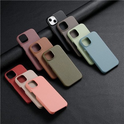 Stoßfeste Hülle für iPhone 17 Pro Max Air 16 15 14 Slim Leder Handy Backcover