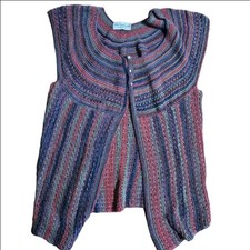 Colorful Striped Open Front Cardigan