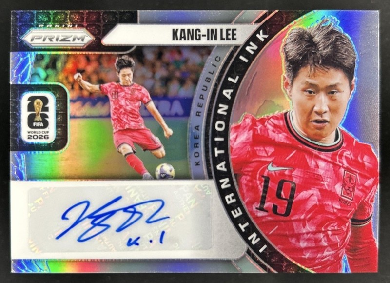 2026 Panini Prizm World Cup Kang-in Lee International Ink Silver Auto #/75 Korea