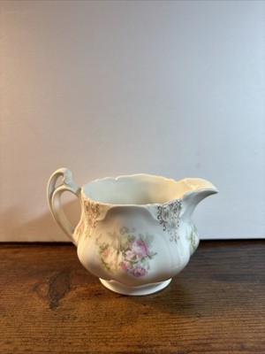 Z. S. & Co. (Zeh Scherzer) Bavaria creamer Pink Roses Pattern & Gold Trim