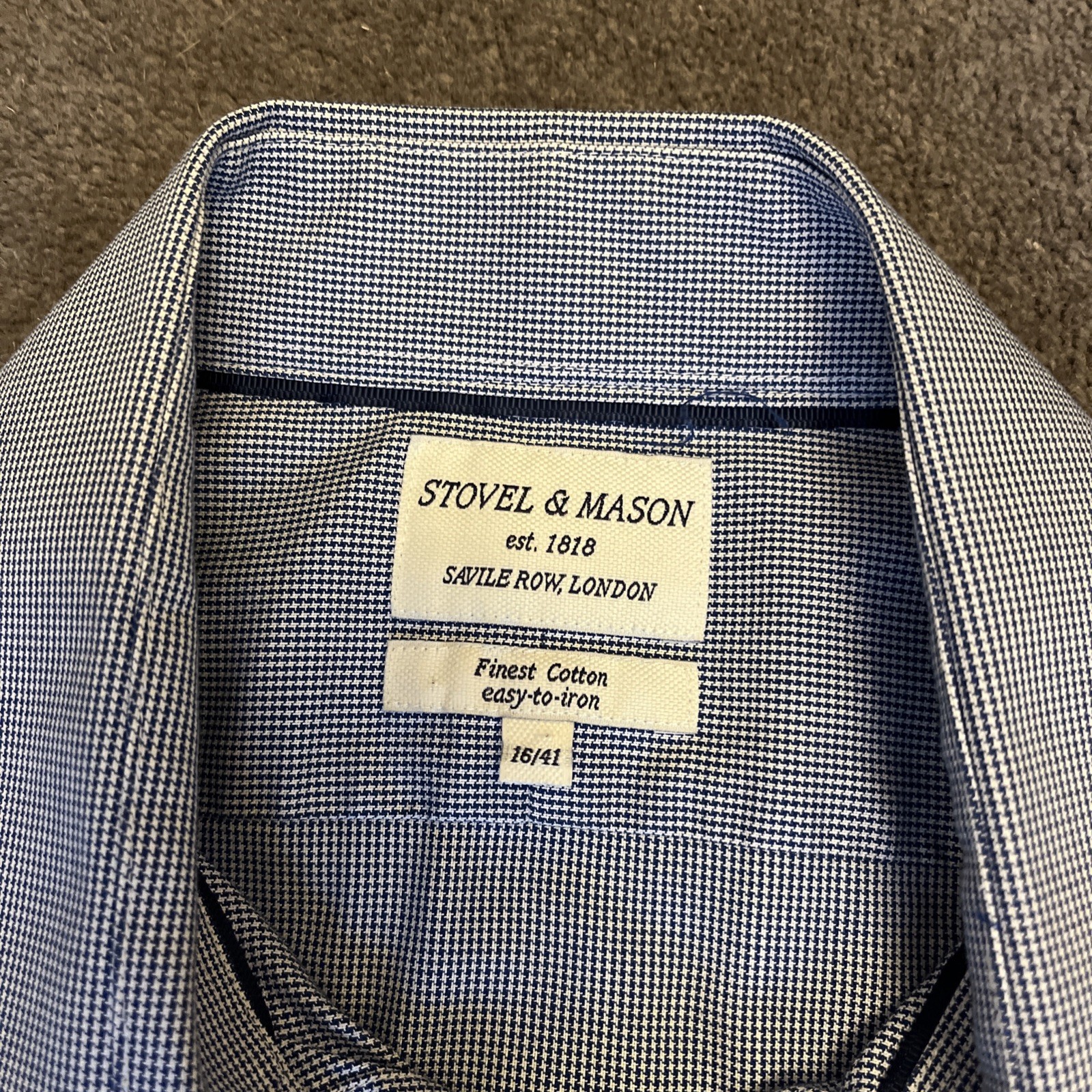 Camicia Stovel & Mason Finest in cotone Easy Iron taglia 16 41 Savile Fila