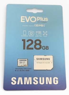 Samsung 128GB MicroSDXC EVO Plus with SD Adapter