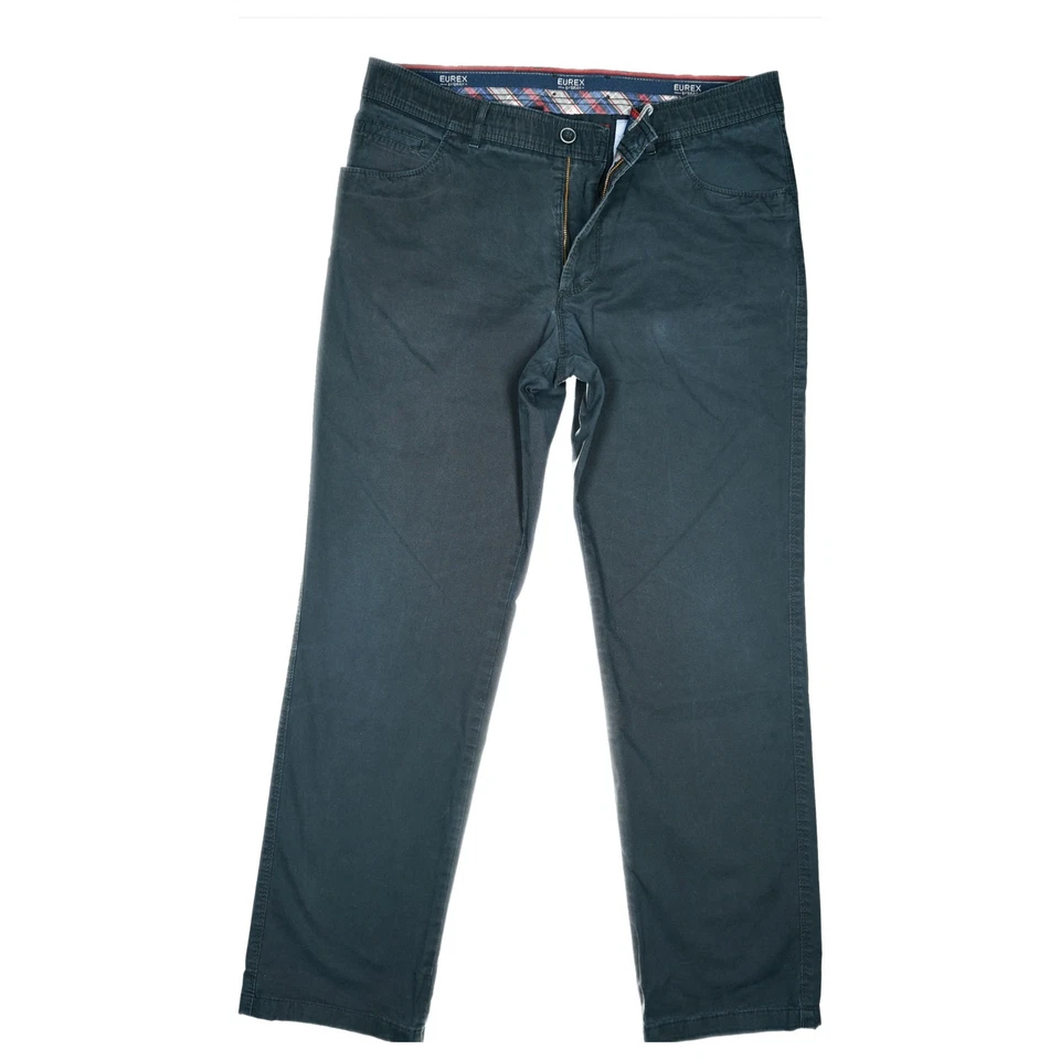 Eurex BRAX 54 L34 Jeans Hose d. Blau Herren 320 Stretch Straight Chino Stoff W38 - Bild 1 von 4