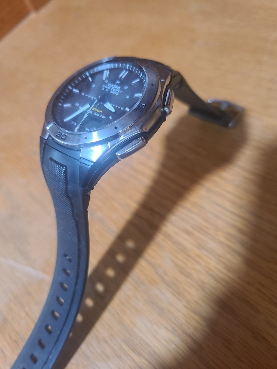 Casio Wave Ceptor Tough Solar WVA-470 Digital Analog Watch 41mm | eBay