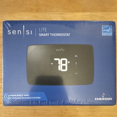 Emerson Sensi Lite ST25U Smart Wi-Fi Thermostat Black NEW Factory Sealed