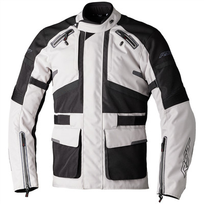 RST Endurance silber/schwarz Touring Urban wasserdichte Motorradjacke UK40/ S