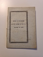 Libretto Preghiere Vergine Maria Antichissimo 1828 - Modena Tipografia Camerale