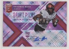 2018 Panini Elite Draft Picks Aspirations Purple 60/99 Devonte Boyd Auto 6bc