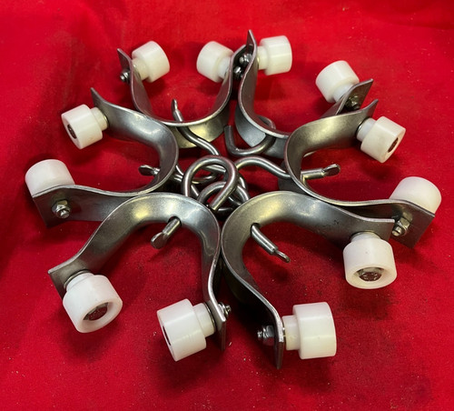 UNBRANDED SWIVEL HOOK DOOR CURTAIN TRACK ROLLERS (LOT OF 6)