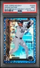 2025 Topps Holiday Shohei Ohtani Blue Metallic Holiday Lights #H200 PSA 9