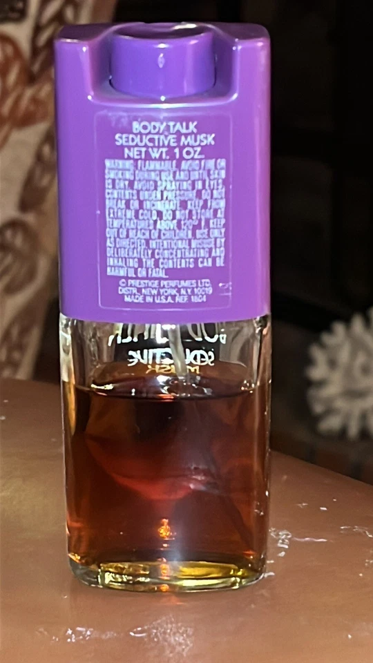Perfume Prestige Body Talk Seductive Musk De Colección Raro 1 Fl Oz 75% Foto 4 de 4
