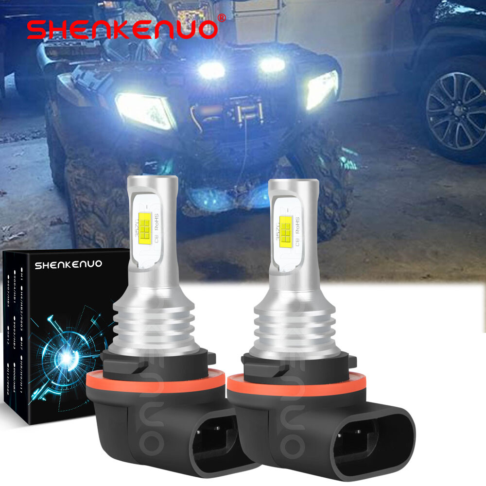 2004-2007 Polaris Ranger CSP LED Headlight Kit 6000K White Bulbs