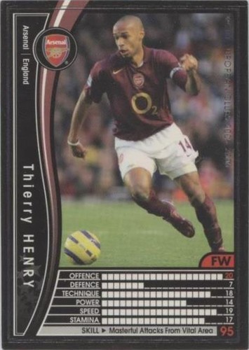 Thierry Henry Panini WCCF 2004-2005 Arsenal Special Japanese SEGA