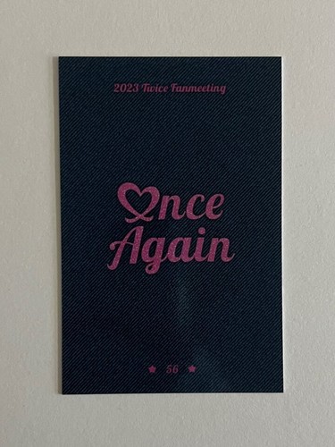 TWICE 8th Anniversary Fan Meeting ONCE AGAIN MD Trading Card Photocard + Benefit - Picture 62 of 160