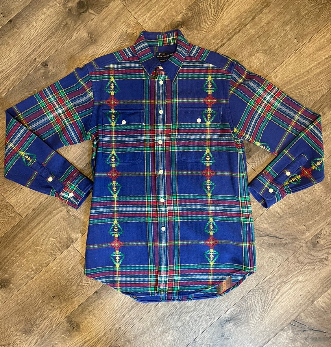 Polo Ralph Lauren Adirondack Flannel Southwestern Navajo Indian