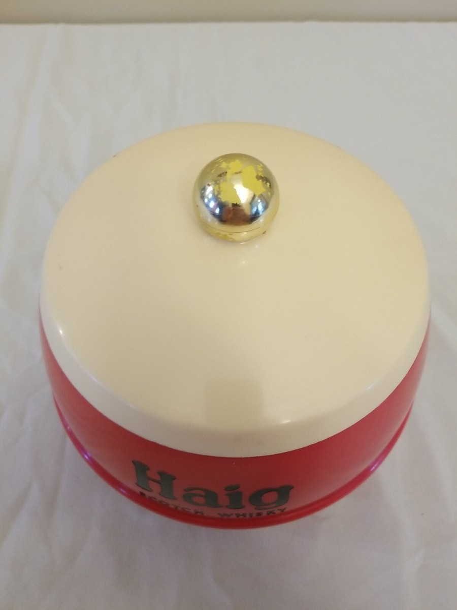 Vintage Haig Scotch Whisky Plastic Ice Bucket PREOWNED USED RARE 8