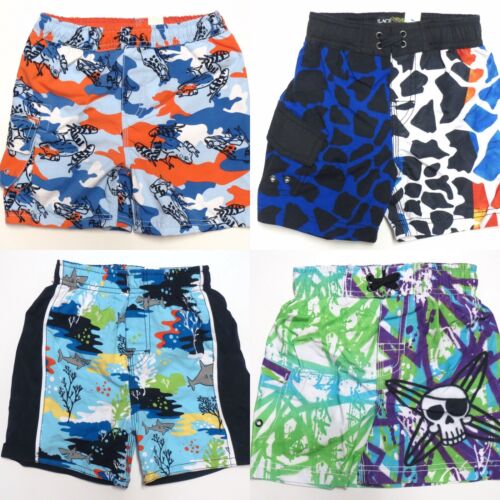 CHILDRENS PLACE Baby Boy 12 18 Mo Swim Shorts Trunks Swimsuit Swimwear Frog Fish - Picture 1 of 5
