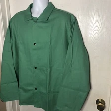 MAGID SparkGuard Flame Resistant Jacket 30” Length Size 2XL XXL Green
