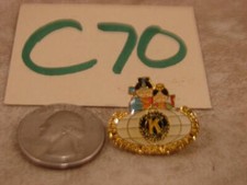 C70G VINTAGE PINBACK KIWANIS INTERNATIONAL CLUB PIN ASPCA CON KOREA APRIL 1993