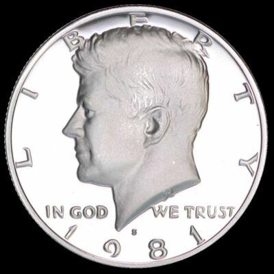 1981 S Kennedy Half Dollar Gem Deep Cameo Clad PROOF US Mint Coin | eBay