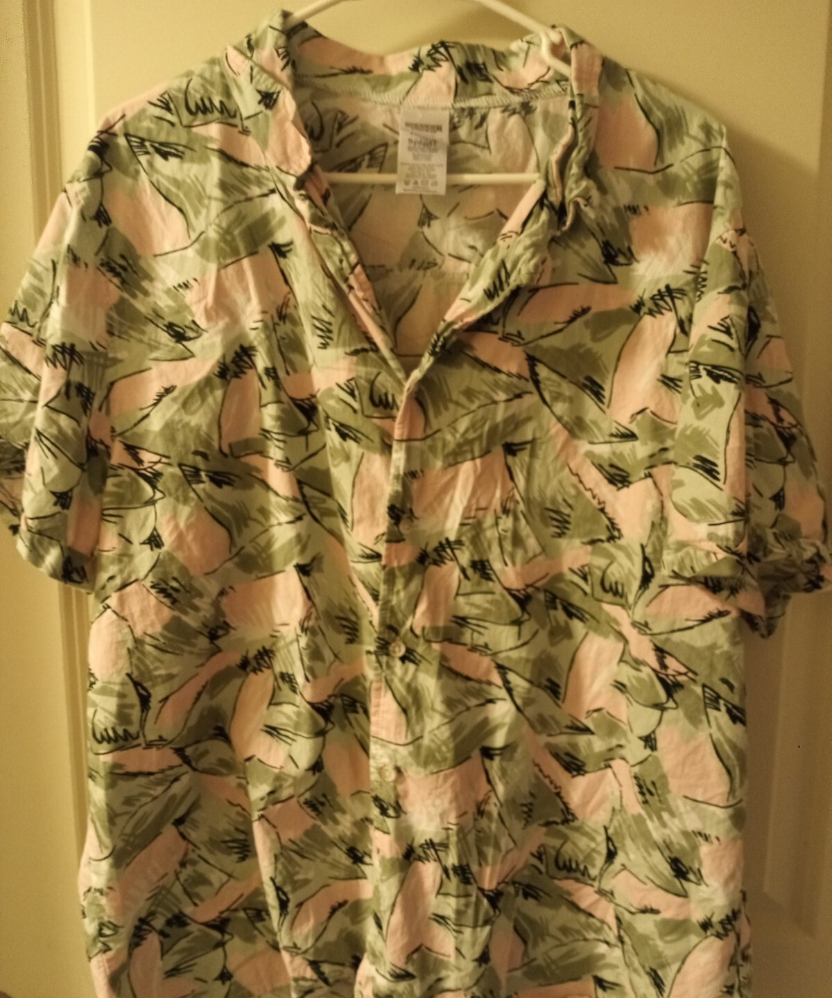 Stranger Things Button Down Short Sleeve Shirt Sp… - image 1