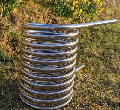 Double length 32mm water heater coil hot tub, stock tank, bathtub  UK