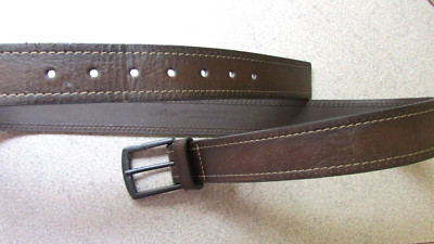 NEW w/Tag John Henry Buckle '' Belt Brown Synthetic Leather Mens 40